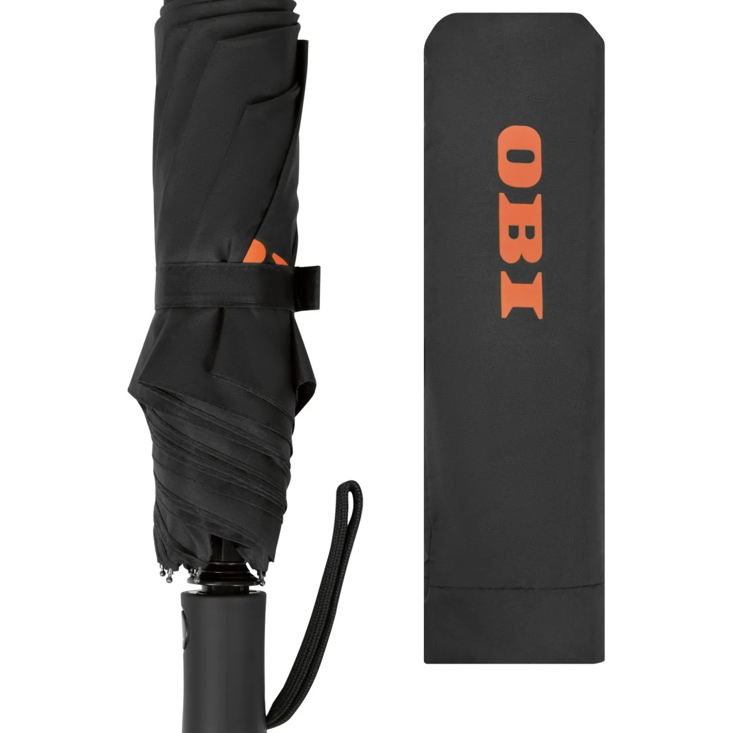 Ombrello semiautomatico OBI Ø 98 cm nero