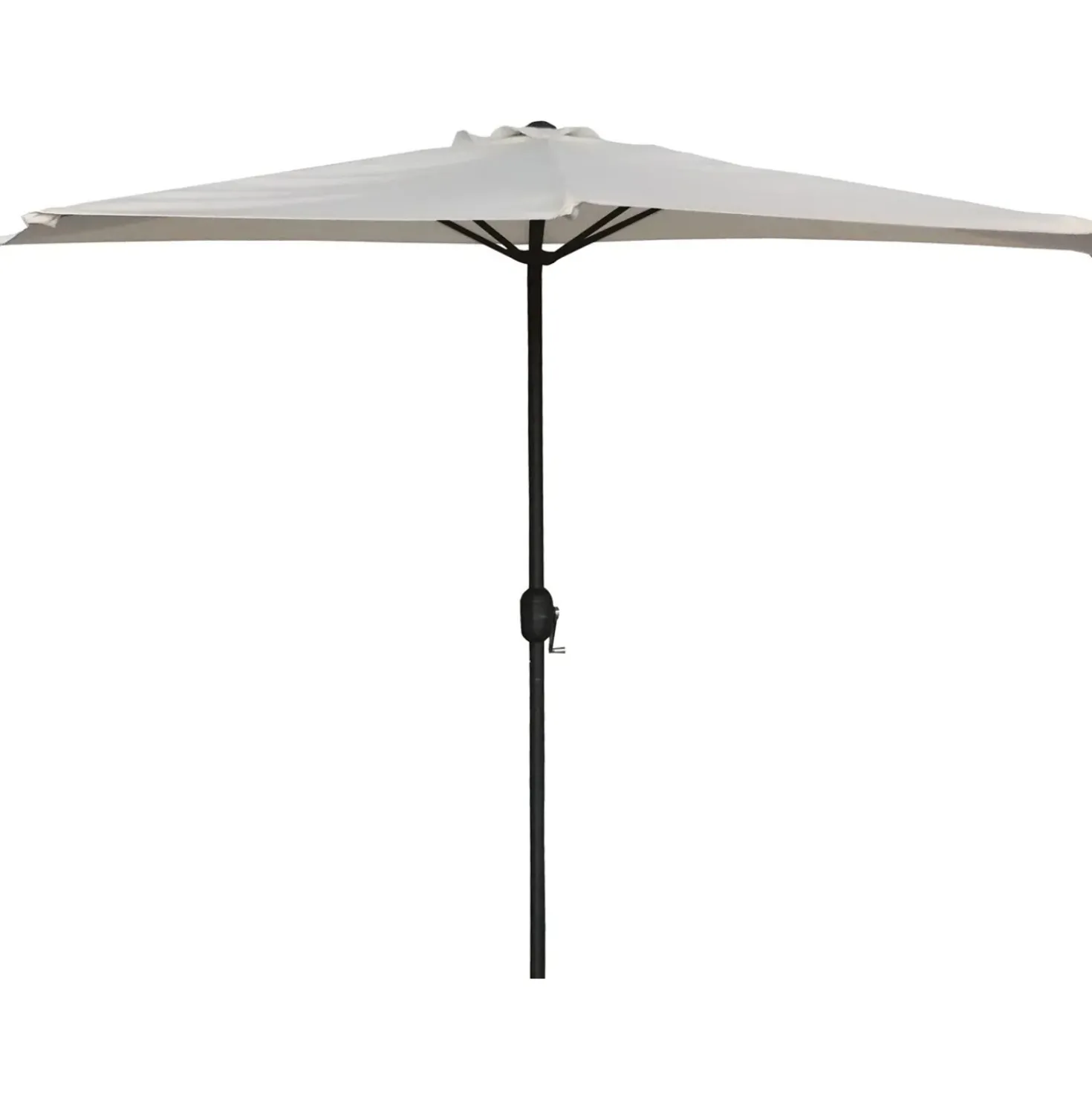 Ombrellone alluminio da muro mezzaluna Ecru 300x250cm