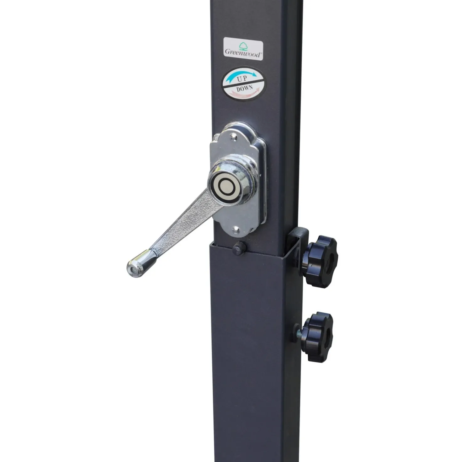 Ombrellone da giardino a palo decentrato 5011 300x300 H 263 cm ecrù