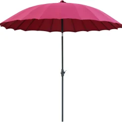 Ombrellone da giardino a palo centrale Limon Ø 270 cm rosso borgogna