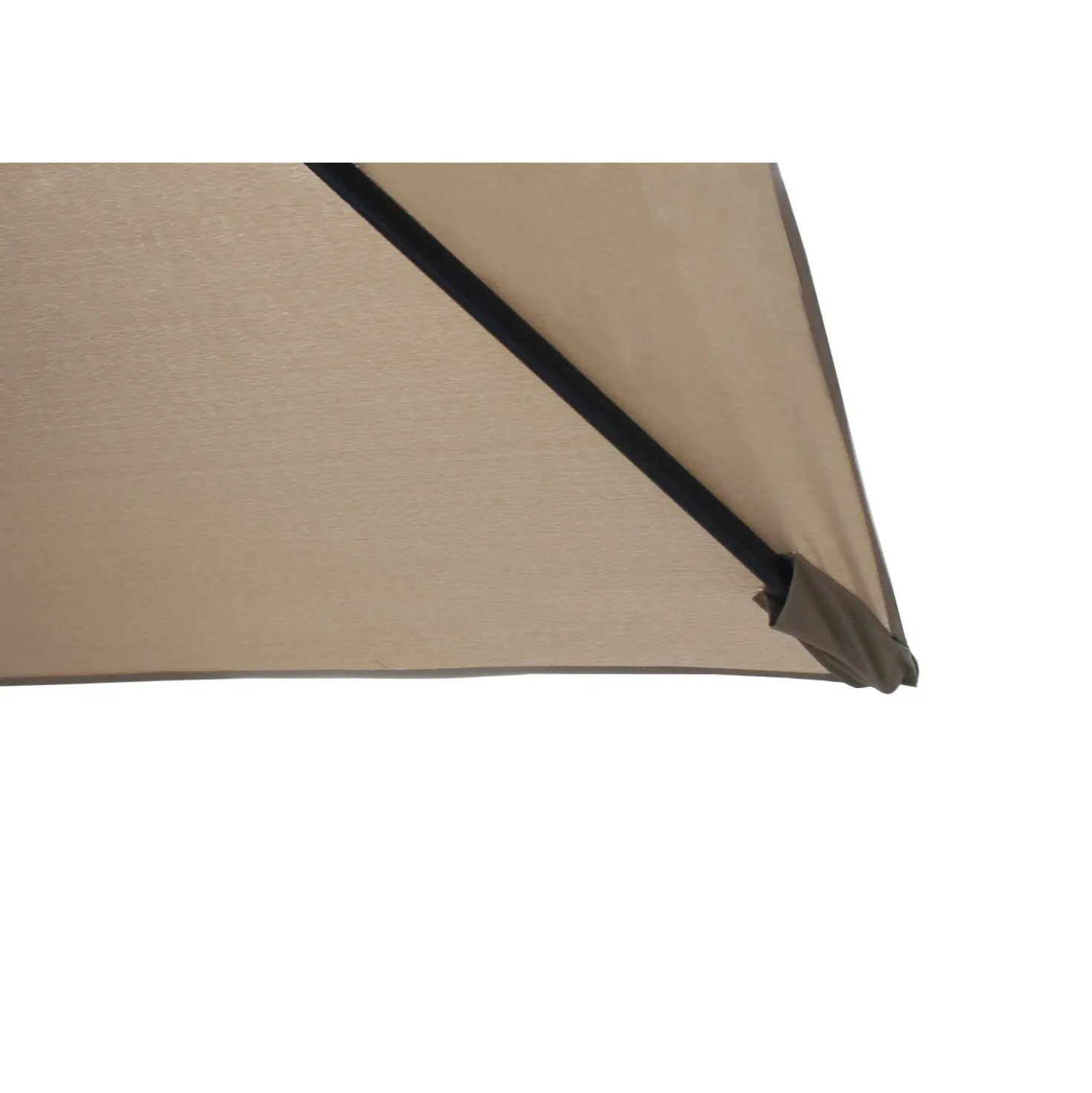 Ombrellone da giardino a palo centrale 300x200 cm tortora