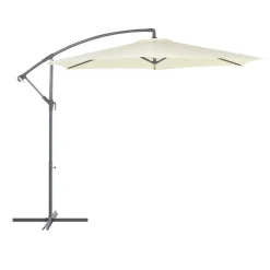 Ombrellone da giardino a palo decentrato Ø 300 cm ecrù