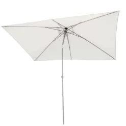 Ombrellone da giardino a palo centrale Arkansas 2x3 m H 2,5 m bianco