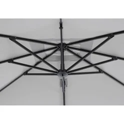 Ombrellone da giardino a palo decentrato Bizzotto Ines 200x300 cm grigio