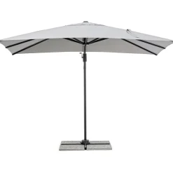 Ombrellone da giardino a palo decentrato Bizzotto Ines 200x300 cm grigio