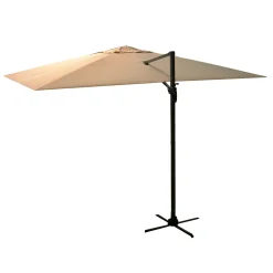 Ombrellone da giardino a palo decentrato New Michigan Ø 300 cm sabbia
