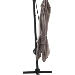 Ombrellone da giardino a palo decentrato Bonbeach 300x300 cm beige
