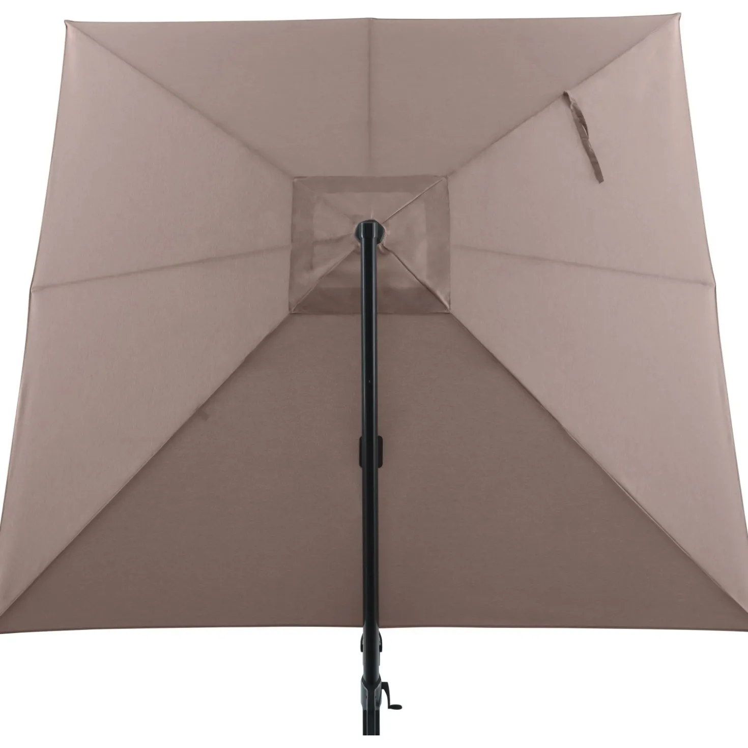Ombrellone da giardino a palo decentrato Bonbeach 300x300 cm beige