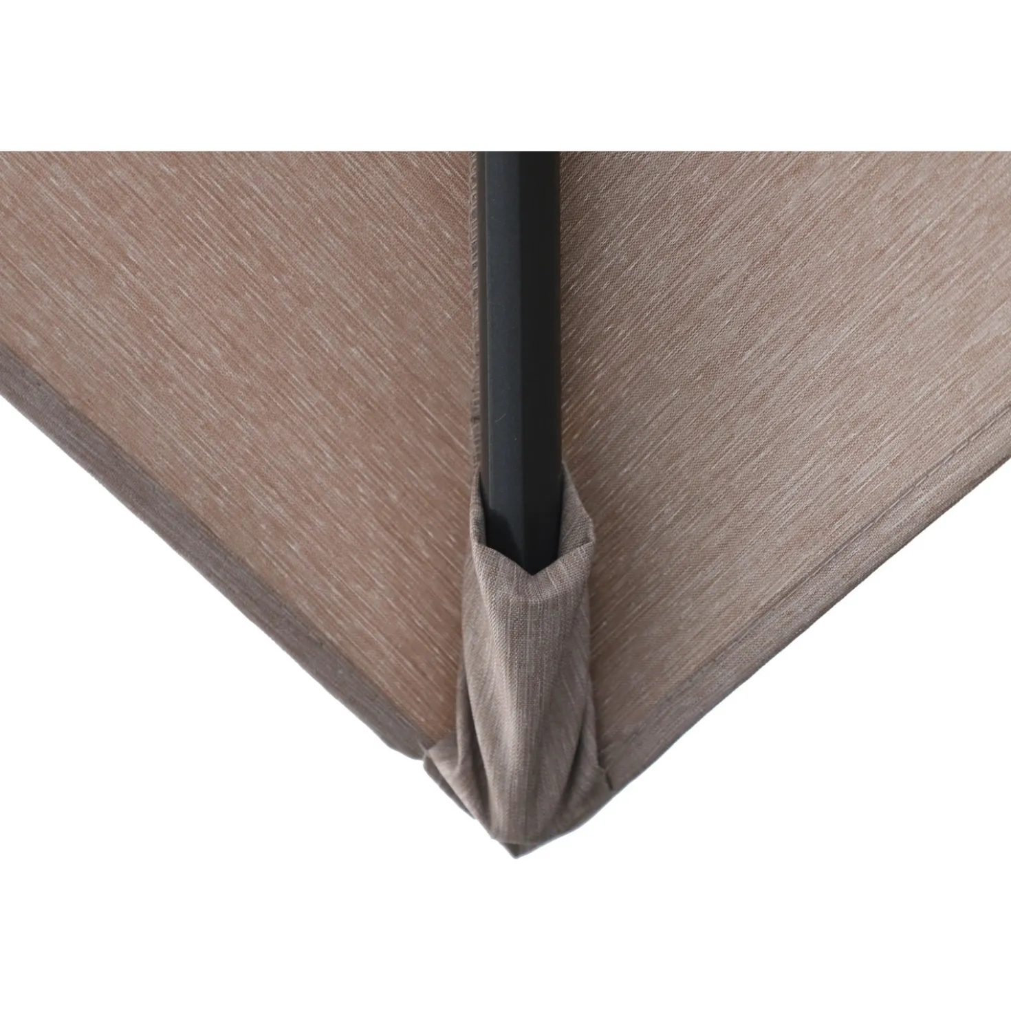 Ombrellone da giardino a palo decentrato Bonbeach 300x300 cm beige