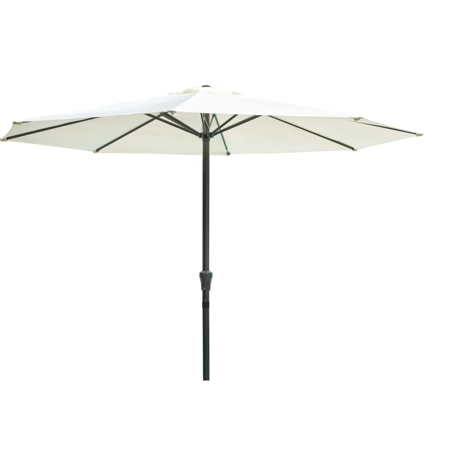 Ombrellone da giardino a palo centrale Ø 300 cm ecrù