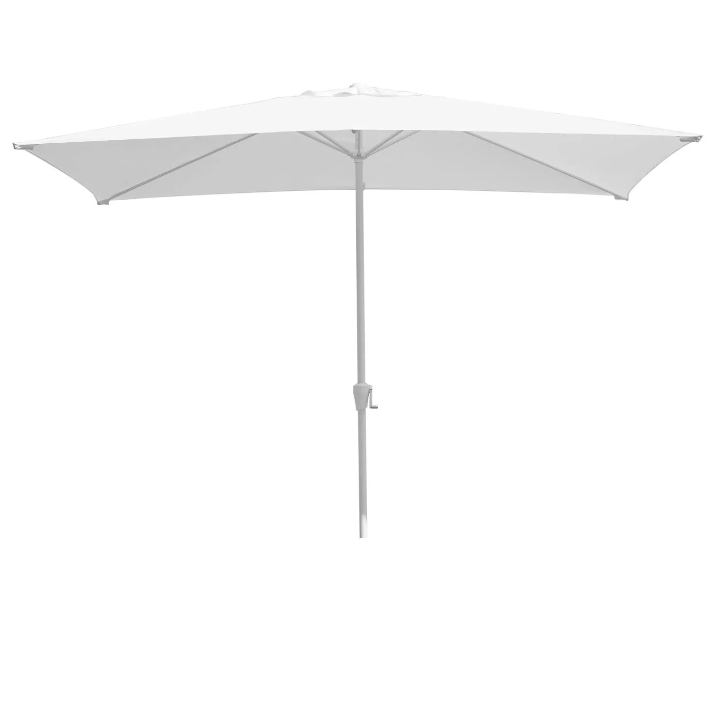Ombrellone da giardino palo centrale fusto bianco 3x3 m Bianco