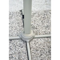 Ombrellone da giardino palo decentrato fusto creta 3x4 m Ecrù