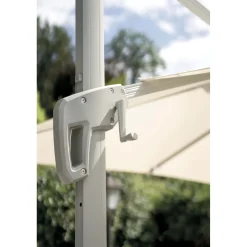 Ombrellone da giardino palo decentrato fusto creta 3x3 m Ecrù