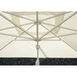 Ombrellone da giardino quadrato a palo decentrato Ø 300 cm bianco