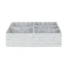 Organizer 5 scomparti Toronto bianco grigio 32x25x8 cm