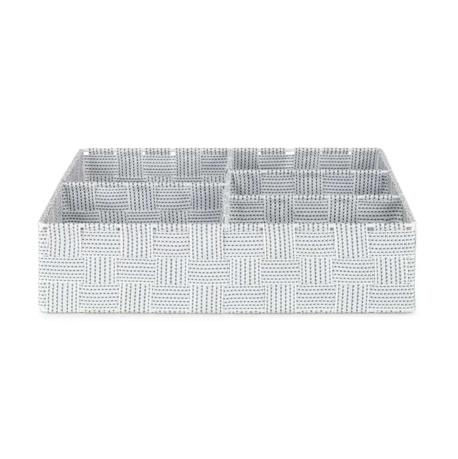 Organizer 5 scomparti Toronto bianco grigio 32x25x8 cm