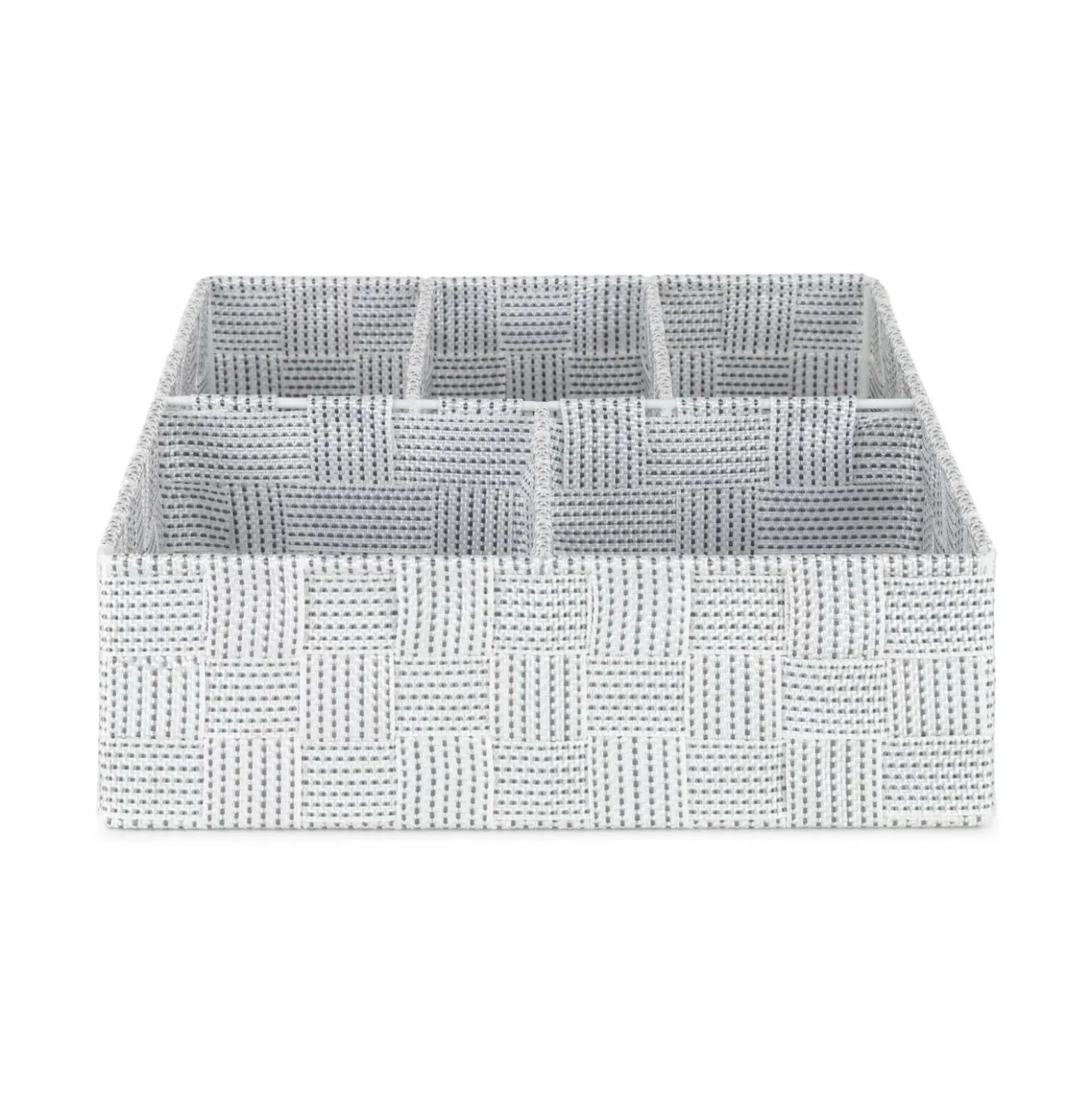 Organizer 5 scomparti Toronto bianco grigio 32x25x8 cm