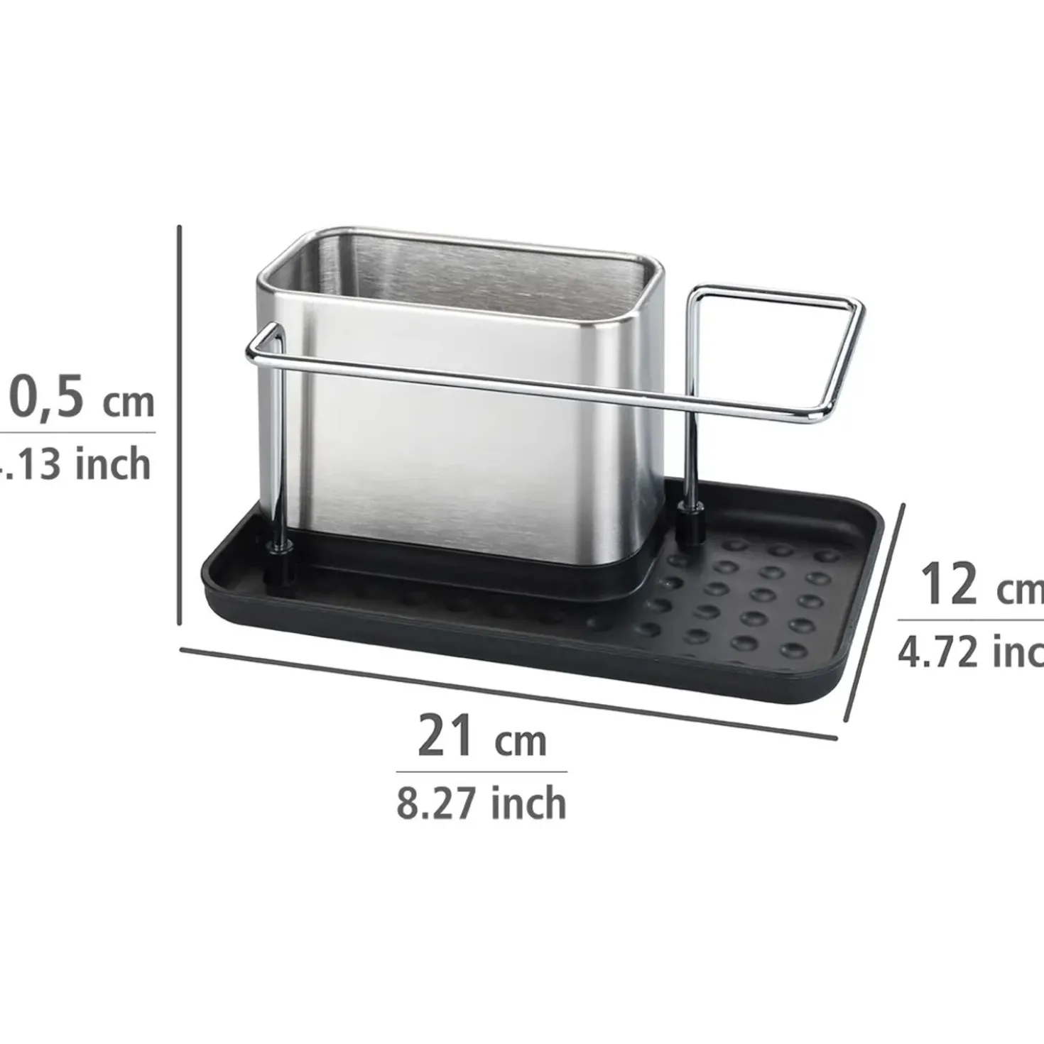 Organizer lavello cucina in acciaio inox WENKO Orio
