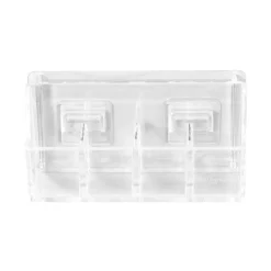 Organizer trucchi da parete trasparente 4 scomparti 12x3,7x6 cm