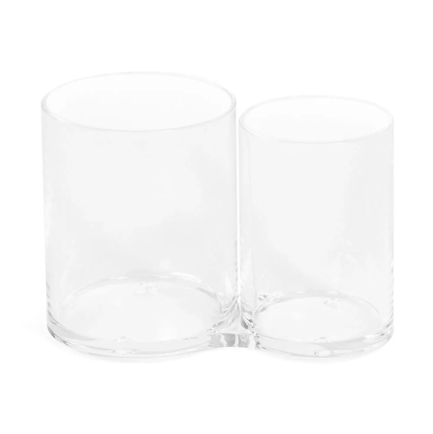Organizer trucchi trasparente duo cup 15,1x8,3x10,4 cm