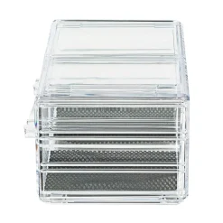 Organizer trucchi trasparente 2 cassetti 23,8x15,3x10,8 cm
