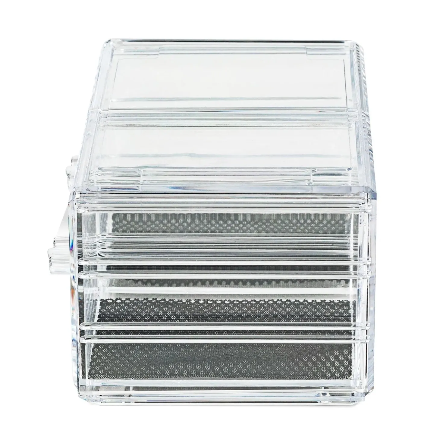Organizer trucchi trasparente 2 cassetti 23,8x15,3x10,8 cm