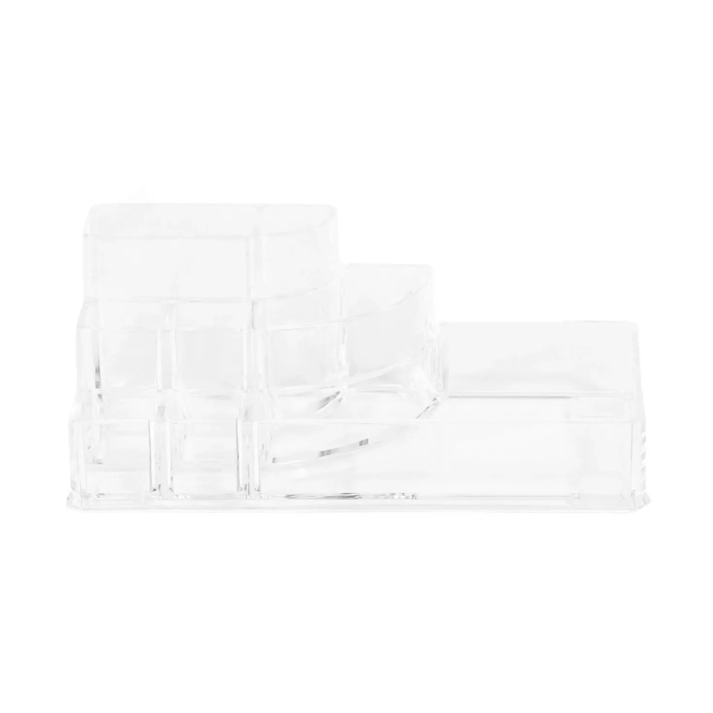 Organizer trucchi trasparente 14 scomparti 17,3x9,4x6,6 cm