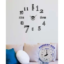 Orologio da parete componibile Eridano Ø 60 cm nero