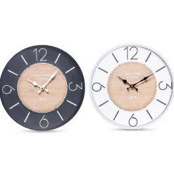 Orologio da parete in mdf Ø33 cm in confezione termoretratta