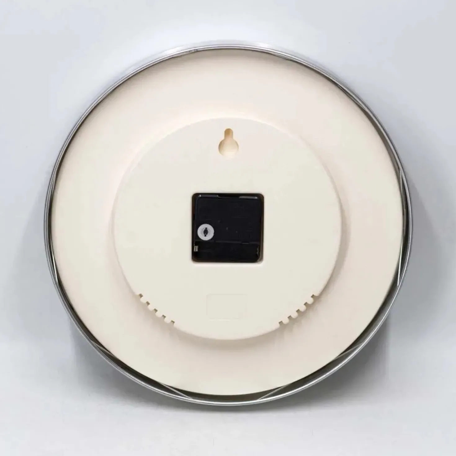 Orologio da parete Lira Ø 30x4 cm bianco ed argento