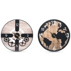 Orologio da parete mdf Ø33 cm in confezione termoretratta