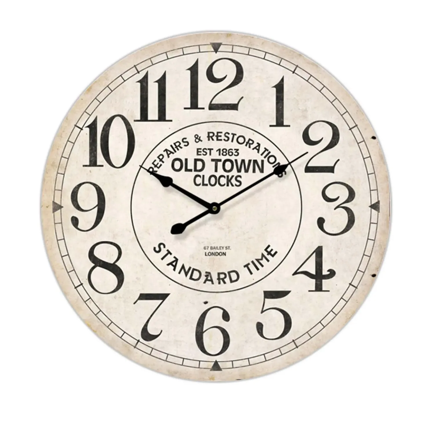 Orologio da parete vintage crema Repairs & Restoration Ø 60 cm