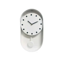 Orologio pendolo Menkar bianco 24 x 44 x 5 cm