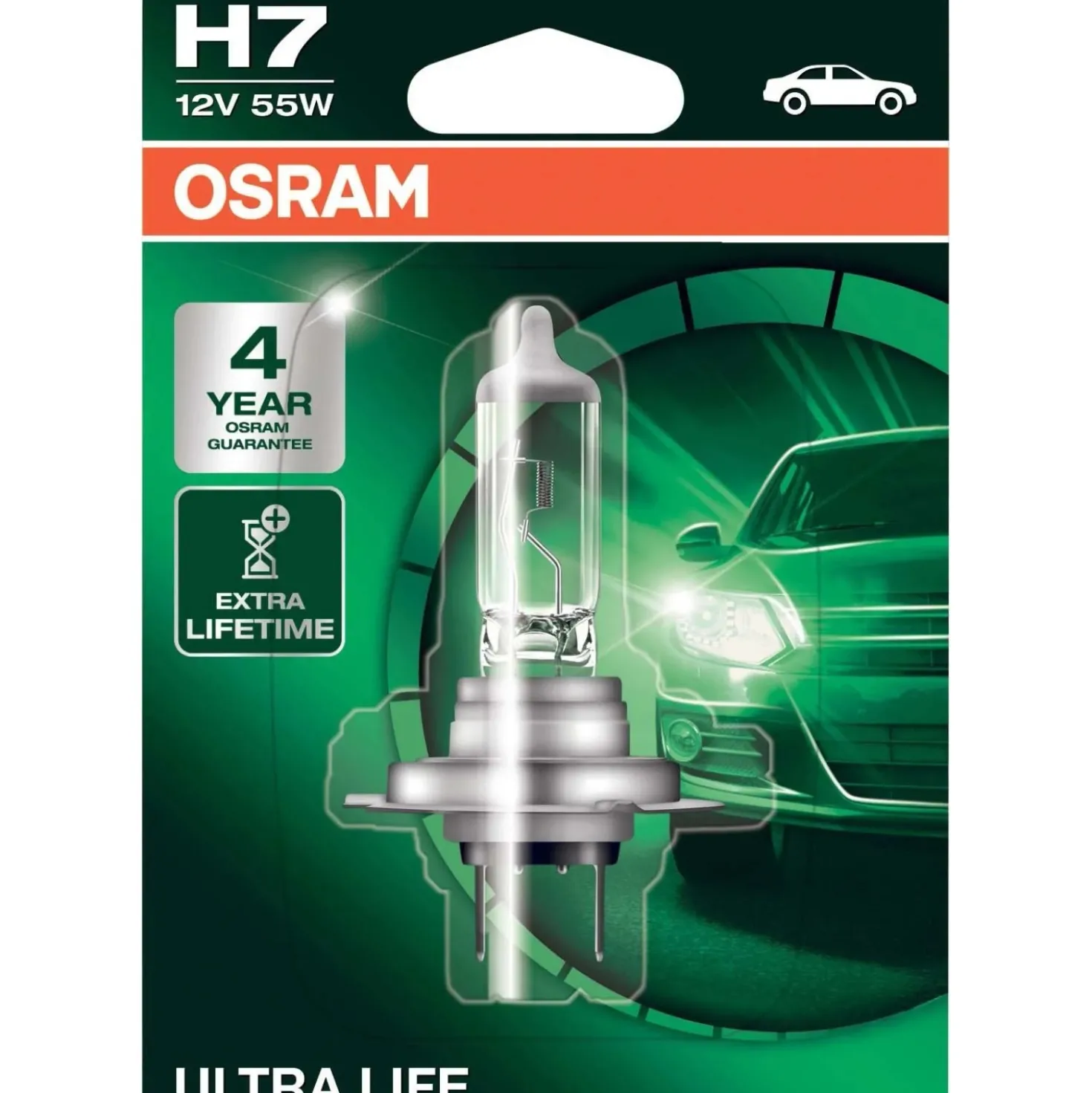 Osram lampadina auto proiettori Ultra Life H7 12 V