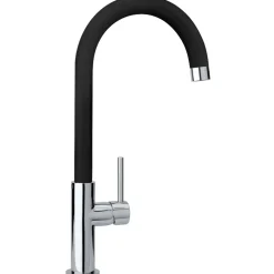 Paini miscelatore lavello bocca alta orientabile Line nero opaco Ø 25 mm