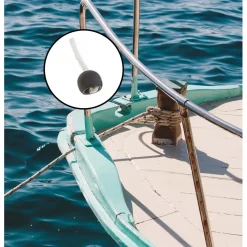 Palline ferma cima Ø esterno 33 mm nera 2 pz