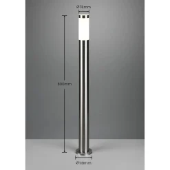 Palo da esterno in acciaio Trioto IP44 H 80 cm