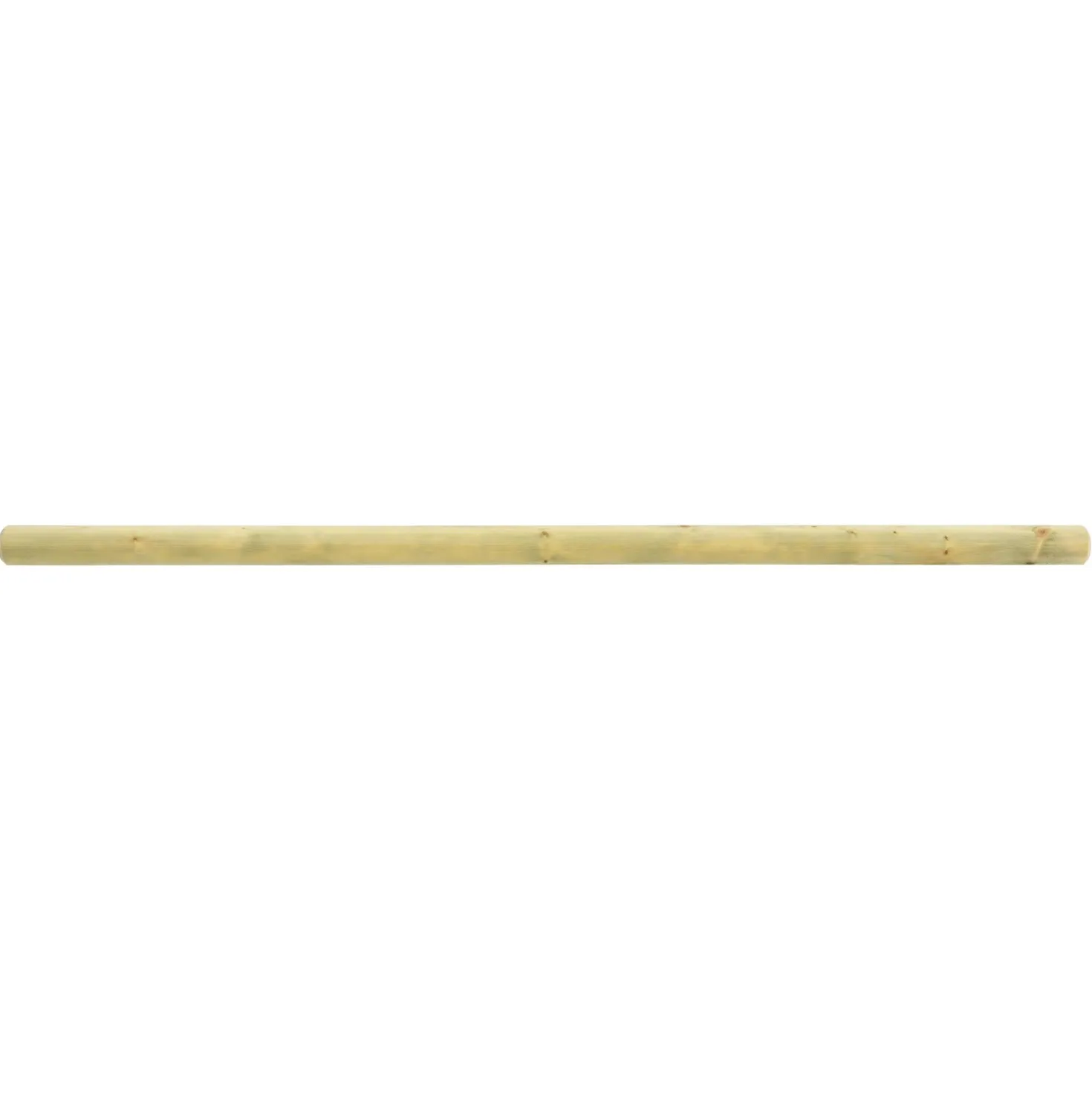 Palo mezzo tondo in legno traverso 3,5 x 7 x H 180 cm