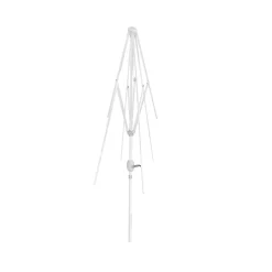 Palo per ombrellone in acciaio diametro 38 mm 3x2 m bianco