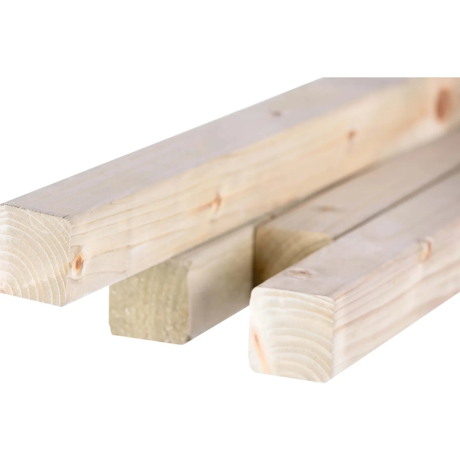 Palo quadro in legno Ø 45 x H 150 cm