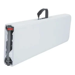 Panca pieghevole in plastica bianco 183x28 cm