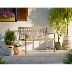 Panchina da giardino Kentwood in legno 115x56,6 cm acacia