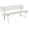 Panchina in ferro 150x67xH76 cm 3 posti avorio