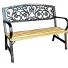 Panchina in ghisa e legno 120x56x89 cm 2 posti