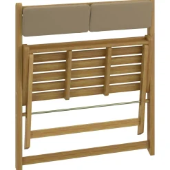 Panchina in legno di acacia pieghevole Fontanillo 84x53x81,5 cm 2 posti