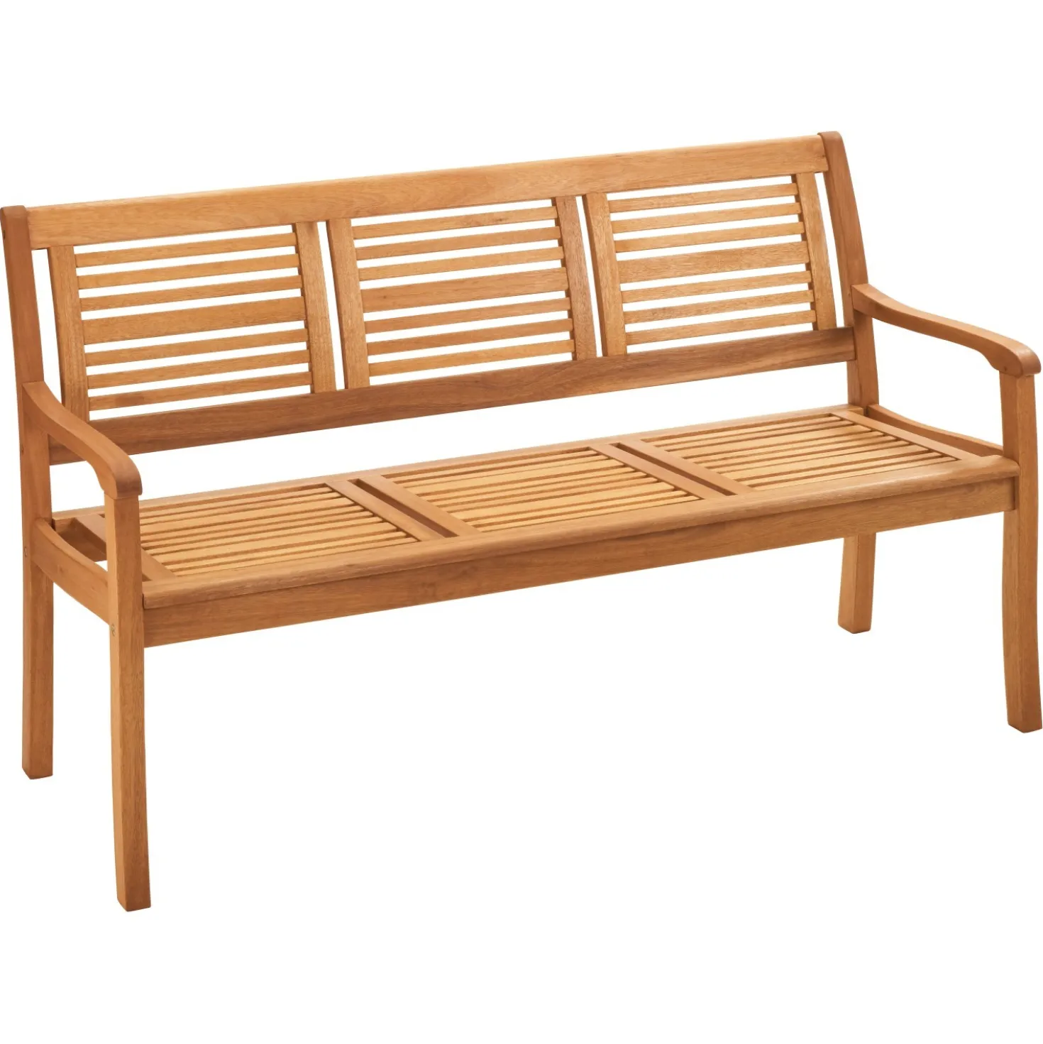 Panchina in legno di eucalipto Chelsea 89,5x158x61 cm 3 posti