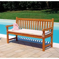 Panchina in teak 150x55xH91,5 cm 3 posti