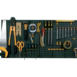 Pannelli da L 500 x 500 mm con 50 ganci assortiti 2 pezzi