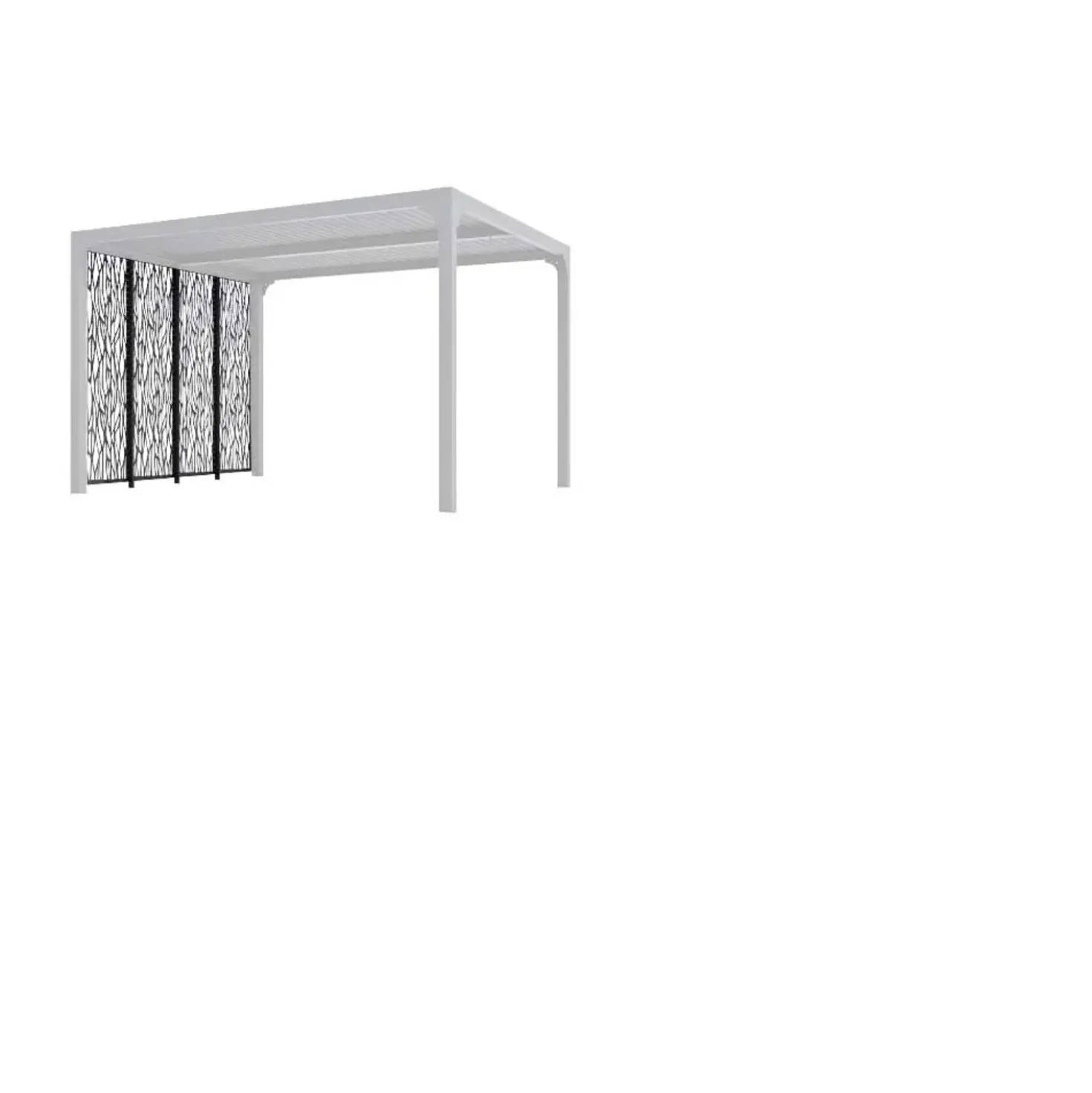 Pannelli Moucharabieh per pergola 3630 in acciaio 3 pz. 300 cm