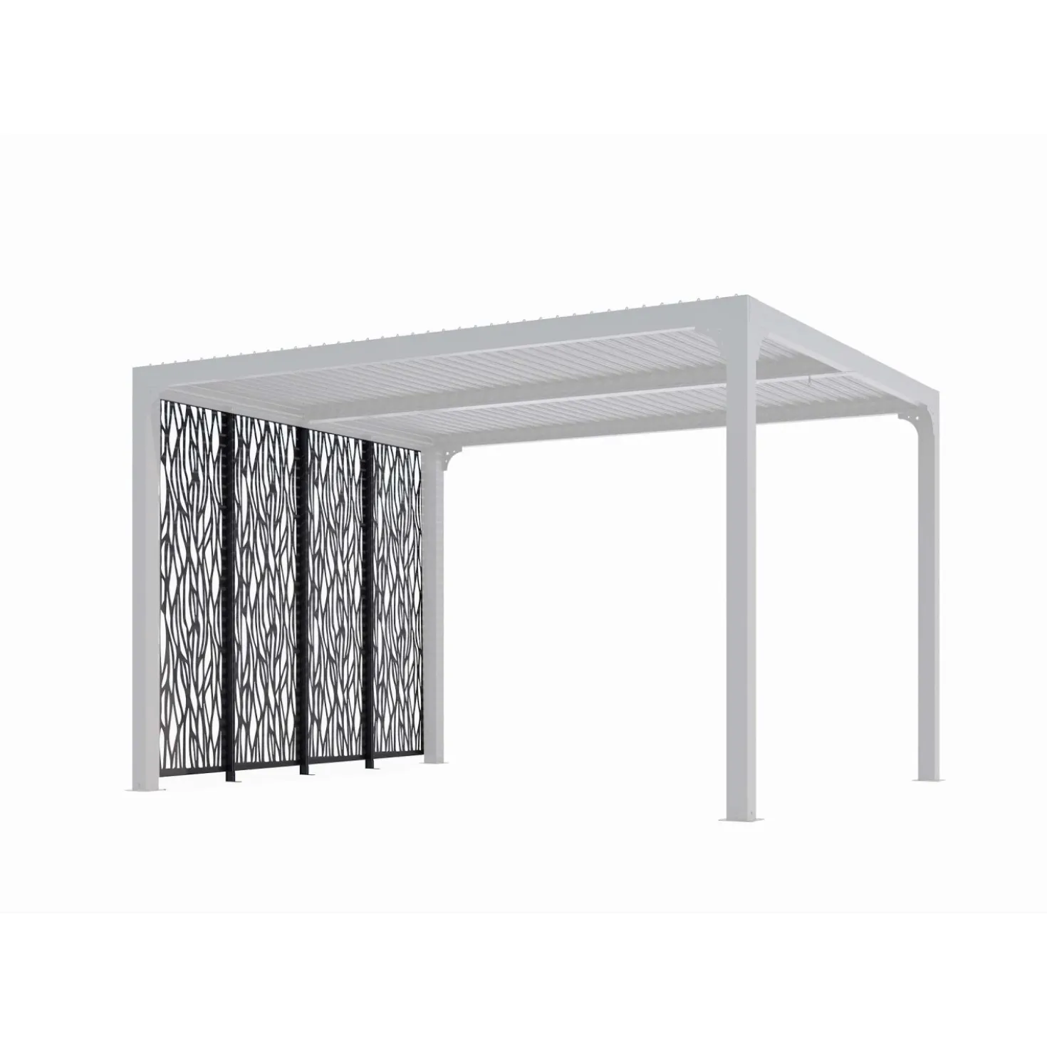 Pannelli Moucharabieh per pergola 3630 in acciaio 3 pz. 300 cm